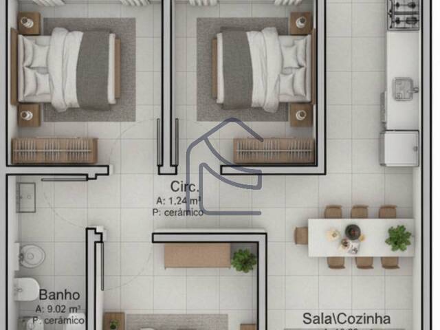 #2090 - Casa geminada para Venda em Chapecó - SC